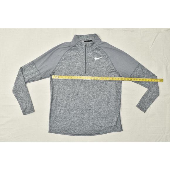 Nike Dri-FIT Women's Running 1/4 Zip Pullover Grey Size XL Stretch Running - Picture 2 of 8